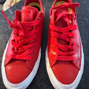 Converse Red and White Classic Sneakers